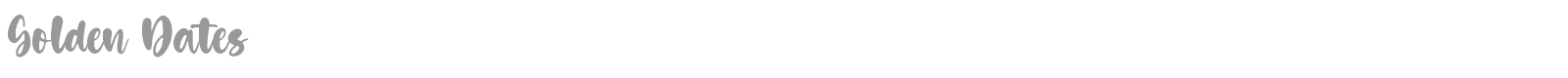 Golden Dates font preview
